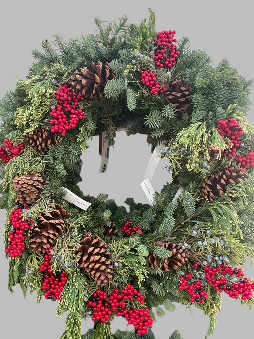 Wreath 24" Canella Multi Cone