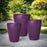Planter Indira Conical Cylinder Eggplant 3 Sizes