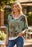 GREEN FALL FOLIAGE 2PC TOP W TANK
