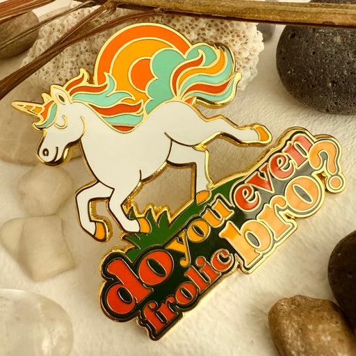 "Frolic" Enamel Magnet