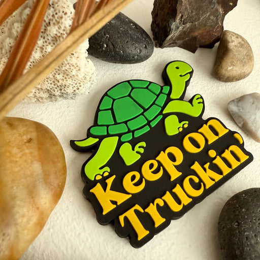 "Keep on Truckin' " Turtle Magnet
