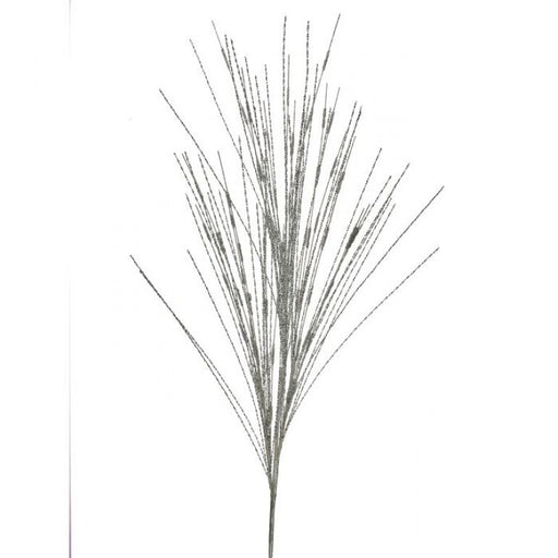 Spray Twisted Metallic Grass 38" silver