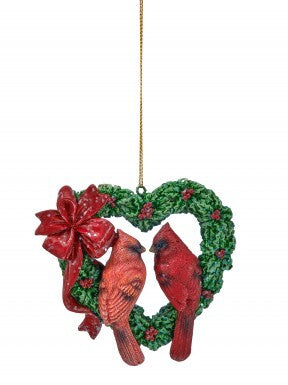 Orn Love Bird In Heart