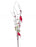 Spray Snowy Cardinal/Berry 33"