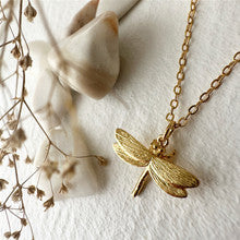 "Ethel" Dragonfly Charm Necklace