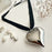 SILVER "Topanga" Velvet Choker Necklace with Heart Pendant