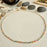 "Bayside" Paperclip Chain Necklace in Enamel & Gold
