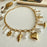 "Calliope" Charm Necklace in Gold
