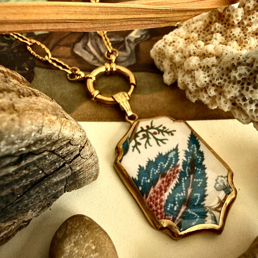 AINA "Allerton" Floral Cold Porcelain Charm Necklace