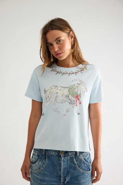 GOAT MERRY MEOWY TEE BLUE