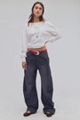 SPOTLIGHT KNIT TROUSER / BLACK OYSTER