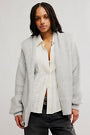 THISTLE HOODED CARDI / GREY COMBO