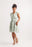 Seafoam Floral Burnout Dress With Tie Bolt