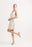 Linen Blend Ruffle Sleeve Dress