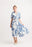 LEAF PRINT COLLARED BUTTON FRONT DRESS