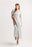 Sage Gingham Puff Sleeve Dress W Elastic Back