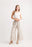 Striped Wide Leg Pant with Elastic Back and Pockets