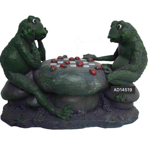 Frogs Playing Checkers Statue