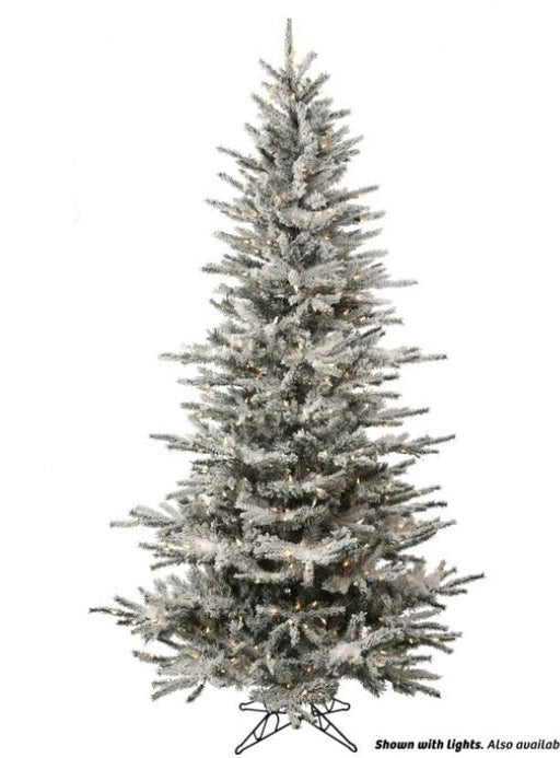 Tree 7.5'x52" Vail Flocked Slim 550L