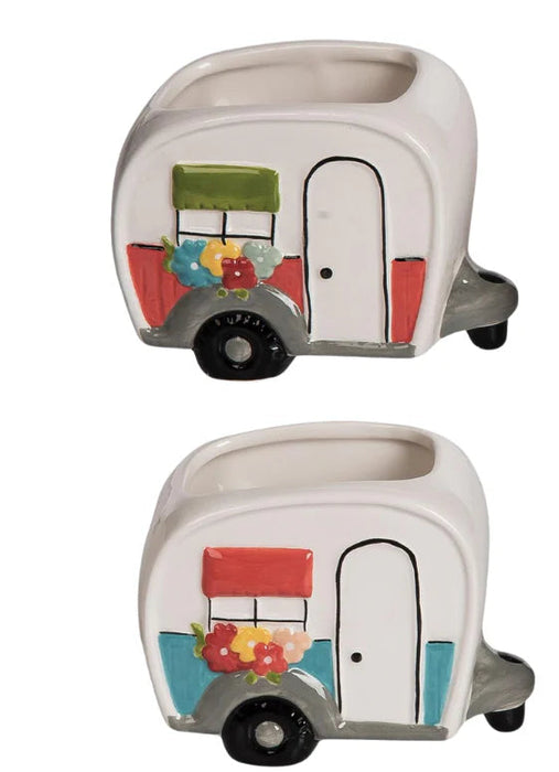 Camper Ceramic Magnetic Container