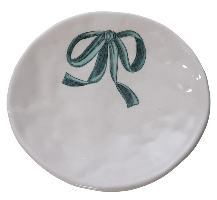 Salad Plate with Mint Bow 10"