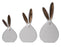 Ceramic Bunnies with Gold Ears