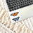 Clear Monarch Butterfly Sticker, 3x1.5 in.