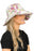 Flower Design Bucket Style Big Brim Both-Side Sun Hat