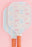 Pastel Bows and Stripes Double-Sided Pickleball Paddle