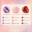 Moon Crystal Suncatcher - Rose Quartz, Red Agate, Amethyst