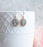 Aqua Glass Earrings | Sparkling Oval Drops