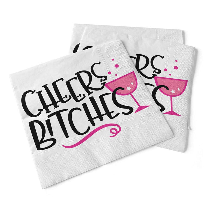 Cheers B-tches | Beverage Napkins