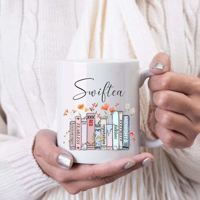 Swiftea Mug: Pink Handle