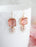 Art Deco Earrings | Square Jewel with Glass Leaf Drop