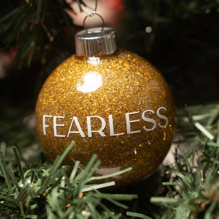 Taylor Christmas Ornament | Glitter | Plastic | Eras: Showgirl / Round 2.36”