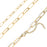 18K Gold Paperclip Chain Necklace