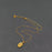 Inlaid Green Glass Hexagon Charm18K Golden SS Necklace - FGS
