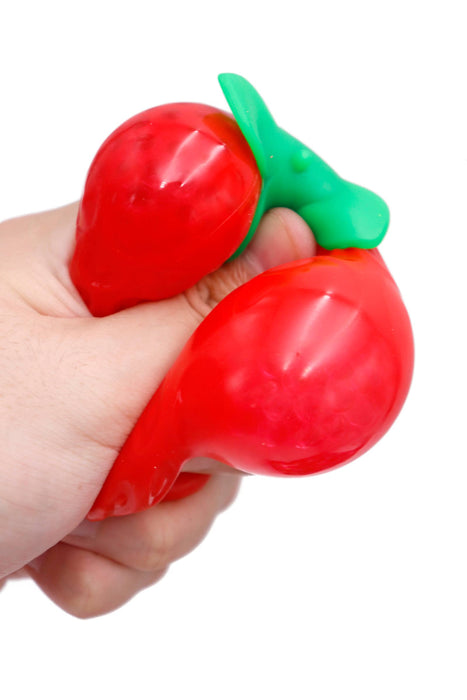 Strawberry Water Beads Filled Squishy Toy