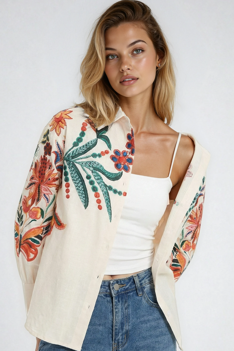 Women's Floral Digital Print  Shirt