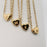 Stainless Steel Heart-shaped Alphabet Pendant Necklace