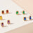 12 Assorted Birth Stone Stud Earrings