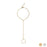 18K Gold PVD Stainless Steel Smooth Lip Hand Chain