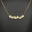 Sparkling geometric zircon 18K Golden S.Steel Necklace