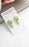 Art Deco Earrings | Leaf Green | Glass Leaf Earrings
