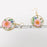 Floral Geometric Pendant Genuine Dried Flowers Earring