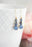 Vintage Glass Earrings -Three Jewel - Shades of Blue