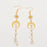 Star Moon Natural Stone Tassel Earrings - MS