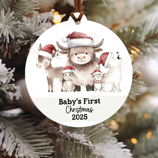 Baby's First Christmas Ornament 2025 | Festive Friends 1