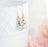 Vintage Glass Earrings - Three Jewel - White Opal Glass