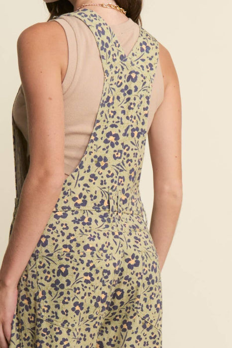 FLORAL PRINT OVERALLS